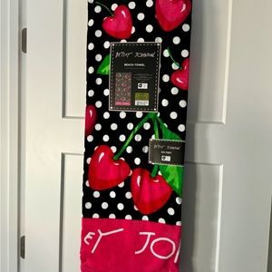 Betsey Johnson cherry beach towel!